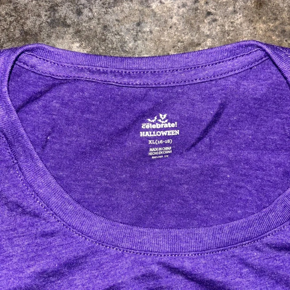 Way To Celebrate Sugar Skull Day of The Dead Halloween T-Shirt Womens XL Purple - Picture 4 of 7